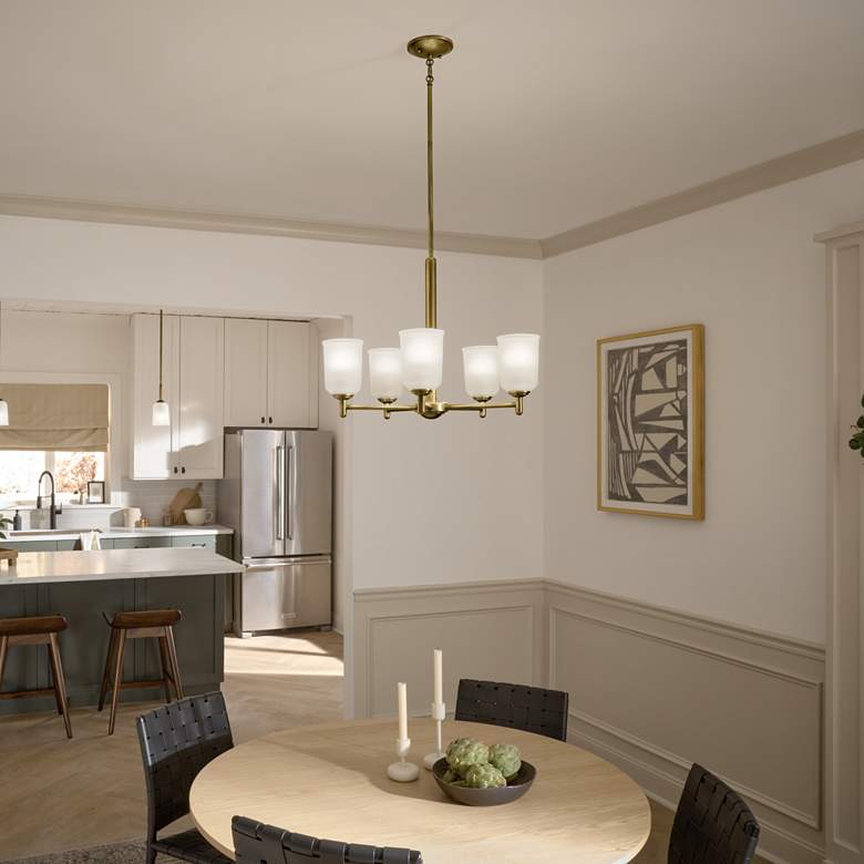 Image 7 Shailene 11" 1-Light Mini Pendant in Natural Brass more views