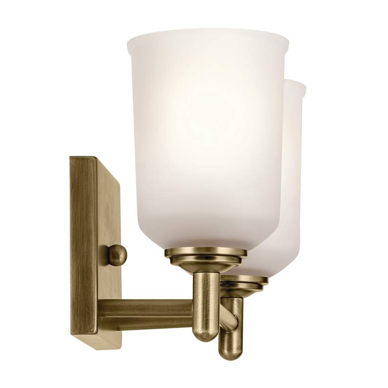 Image 3 Shailene 12.5" 2-Light Vanity Light in Natural Brass more views