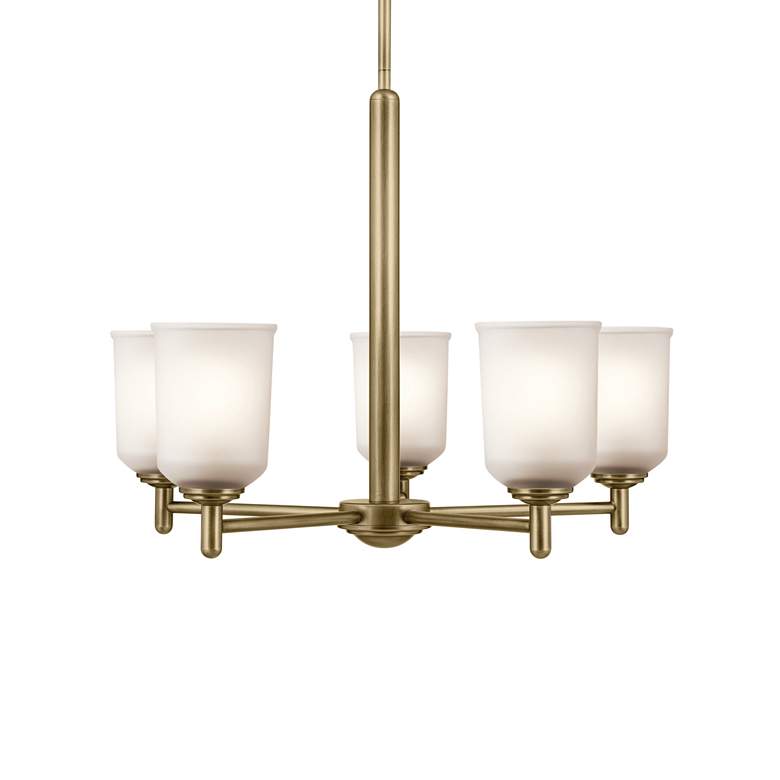 Image 5 Shailene 18.5" 5-Light Chandelier in Natural Brass more views