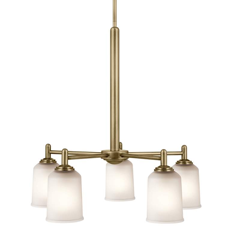 Image 6 Shailene 18.5" 5-Light Chandelier in Natural Brass more views