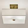Thumbnail1 of Shailene 18" 3-Light Medium Square Semi Flush in Natural Brass