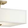 Thumbnail3 of Shailene 18" 3-Light Medium Square Semi Flush in Natural Brass more views