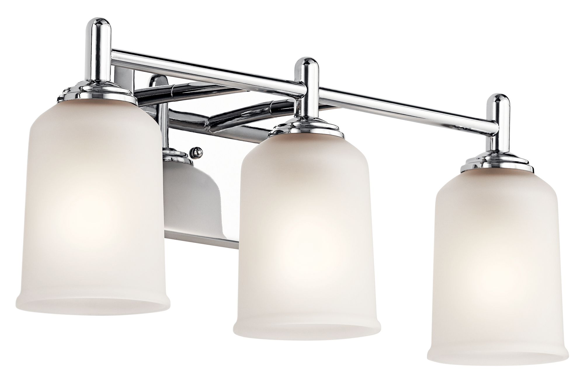 Image 2 Shailene 21" 3 Light Vanity Light with Satin Etched Glass in Chrome more views