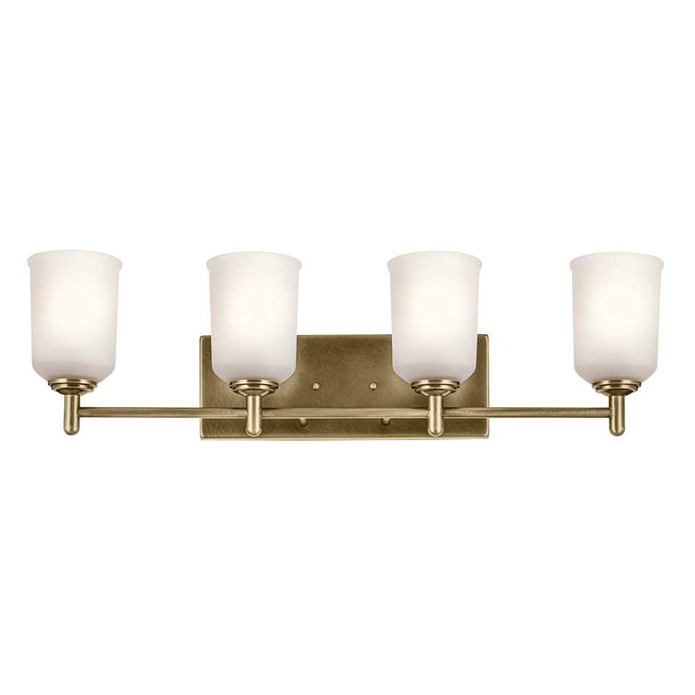Image 4 Shailene 29.75" 4-Light Vanity Light in Natural Brass more views