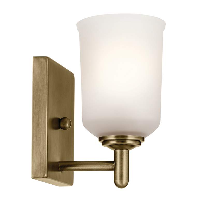 Image 4 Shailene 5" 1-Light Wall Sconce in Natural Brass more views
