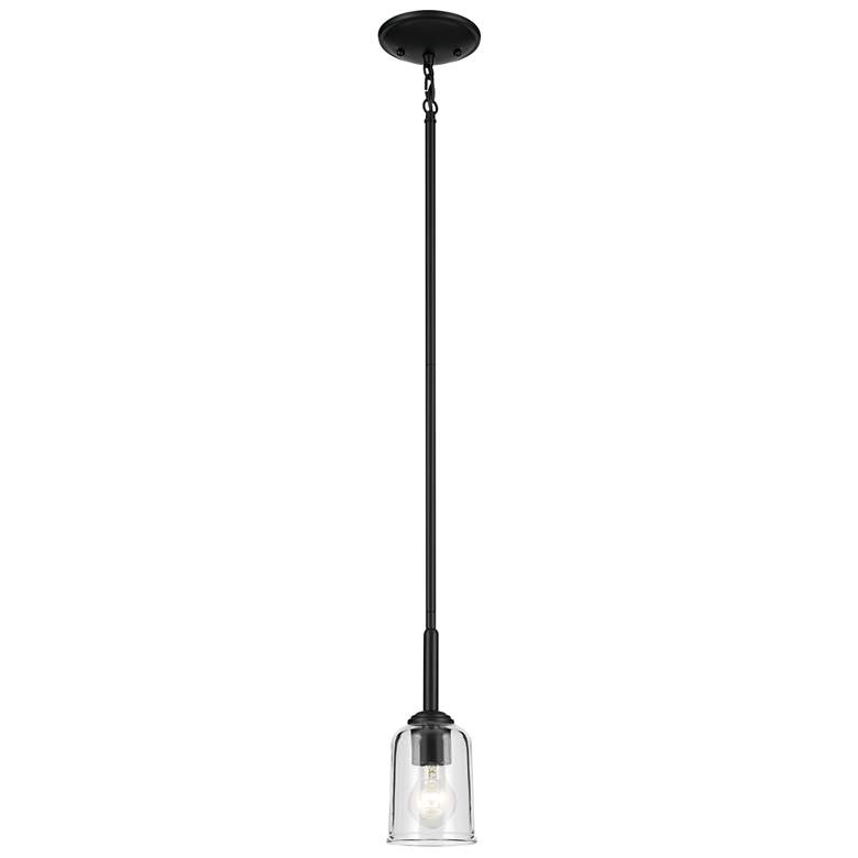 Image 1 Shailene Black Bell Clear Mini Pendant 1Lt