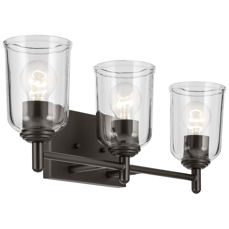 Image 1 Shailene Olde Bronze Linear Clear Bath 3Lt