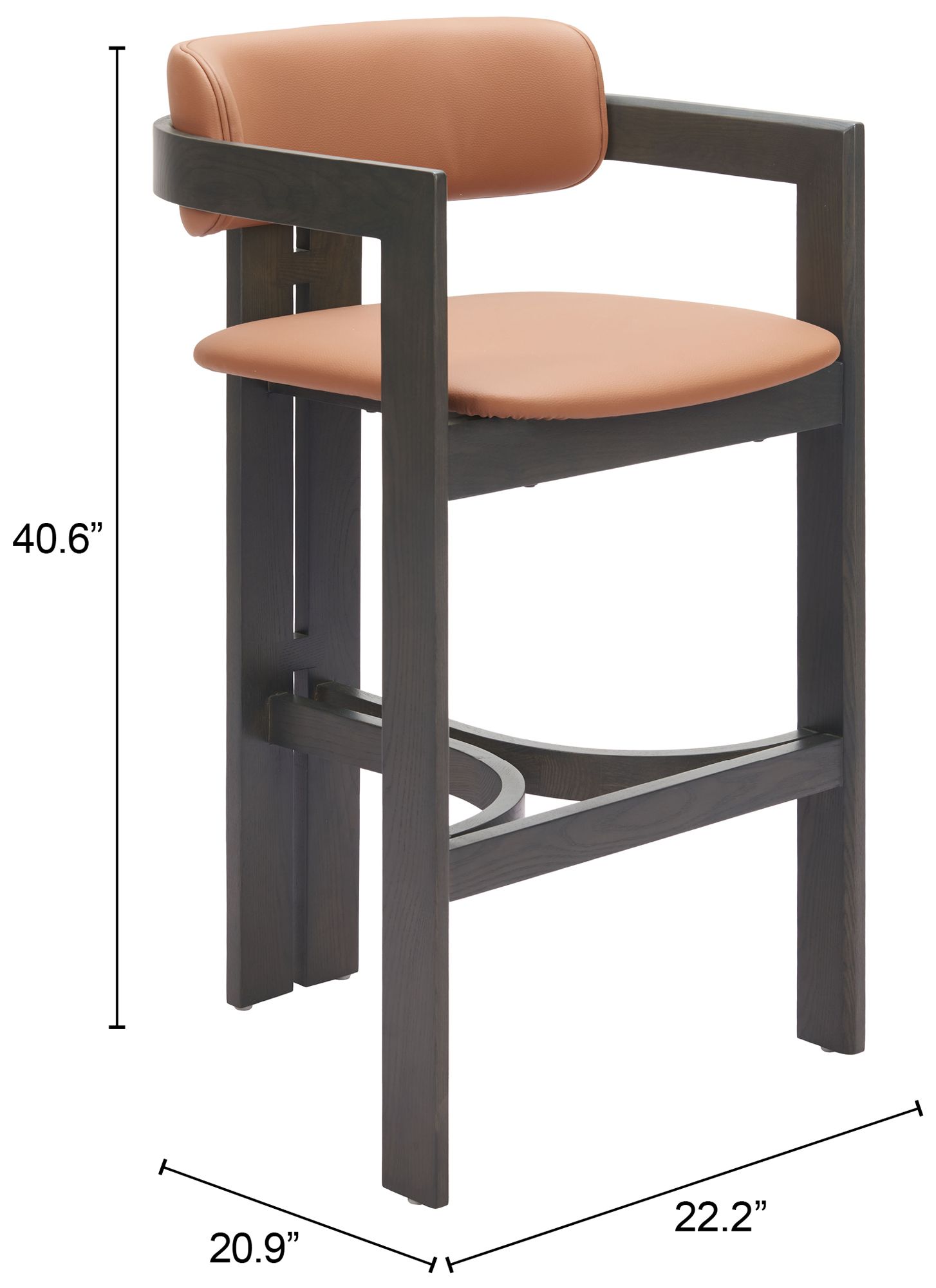 Shaili Barstool Brown