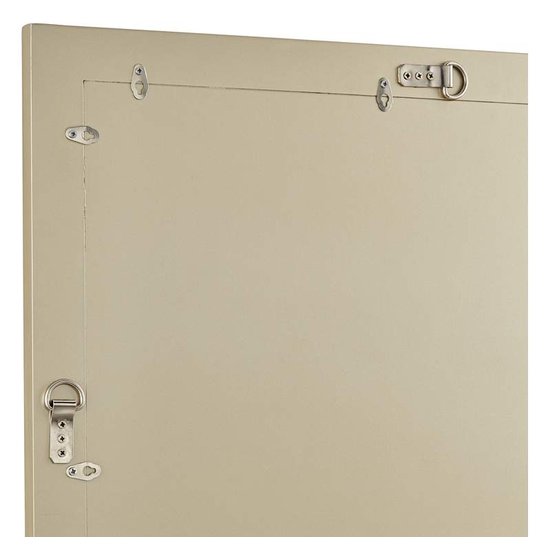 Image 4 Shaina Champagne Gold Wood 24" x 40" Rectangular Wall Mirror more views