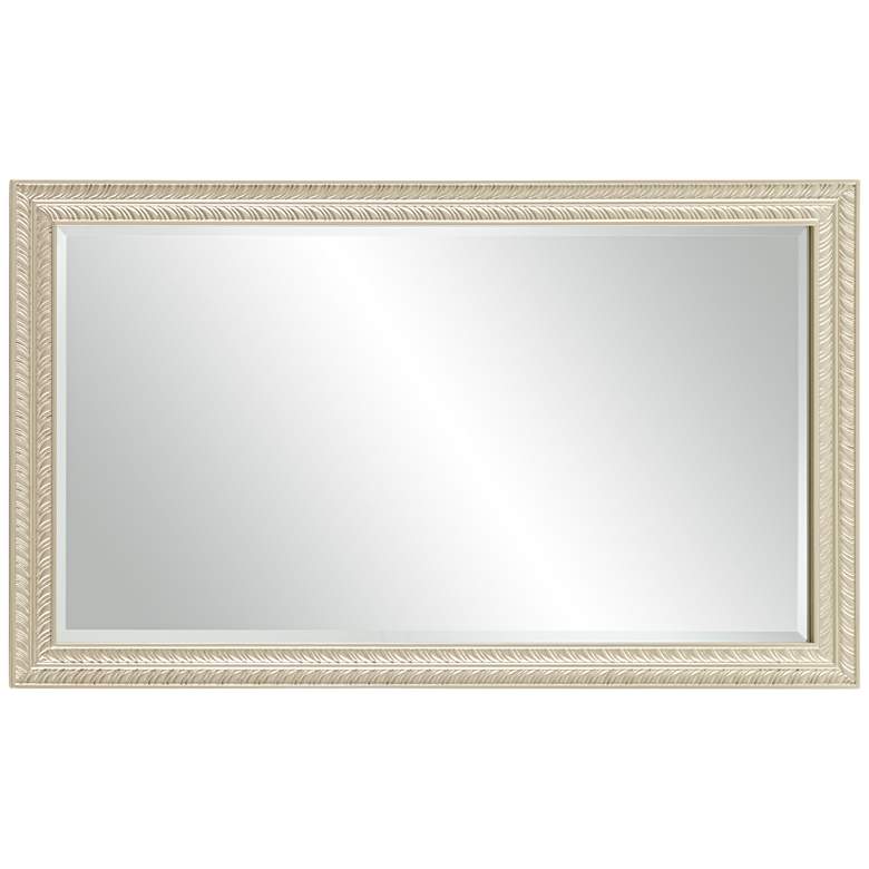 Image 5 Shaina Champagne Gold Wood 24" x 40" Rectangular Wall Mirror more views