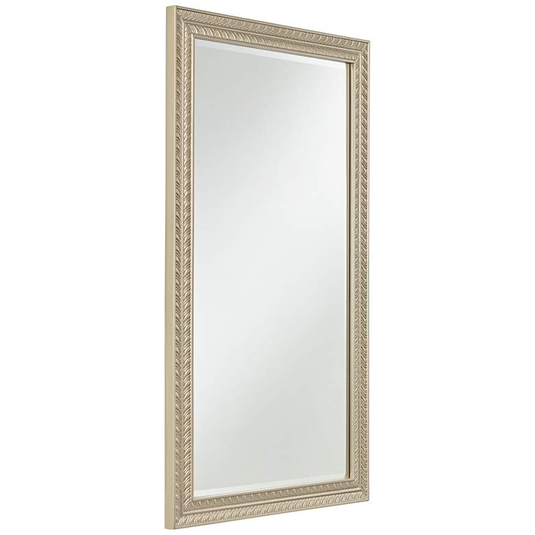 Image 6 Shaina Champagne Gold Wood 24 inch x 40 inch Rectangular Wall Mirror more views