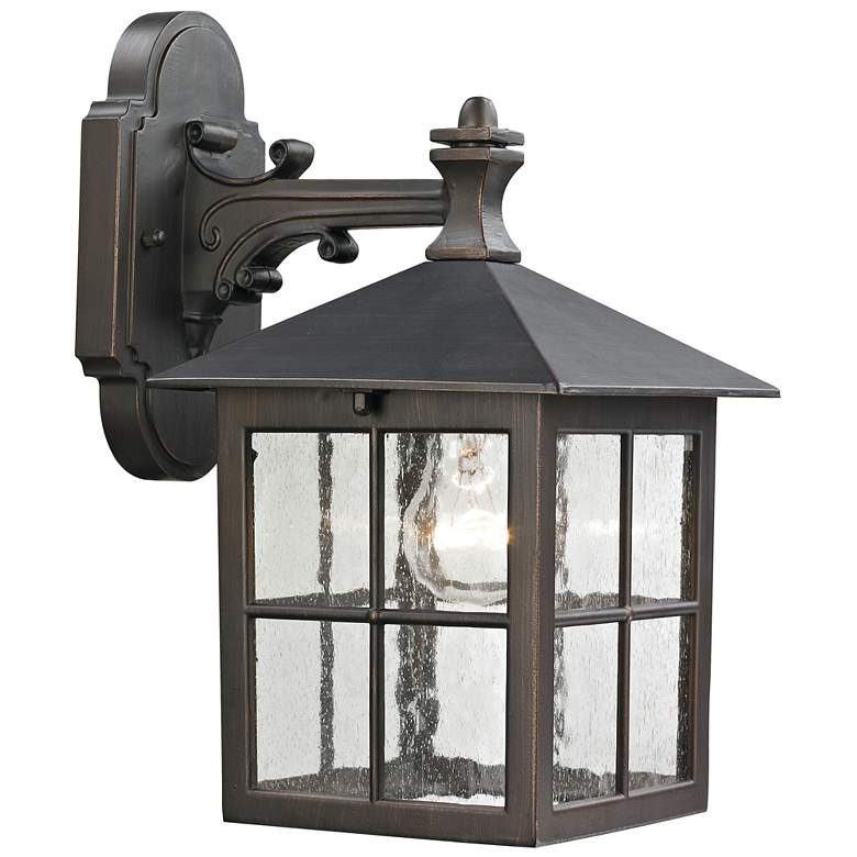 Image 1 Shaker Heights 10" High 1-Light Outdoor Sconce - Hazelnut Bronze