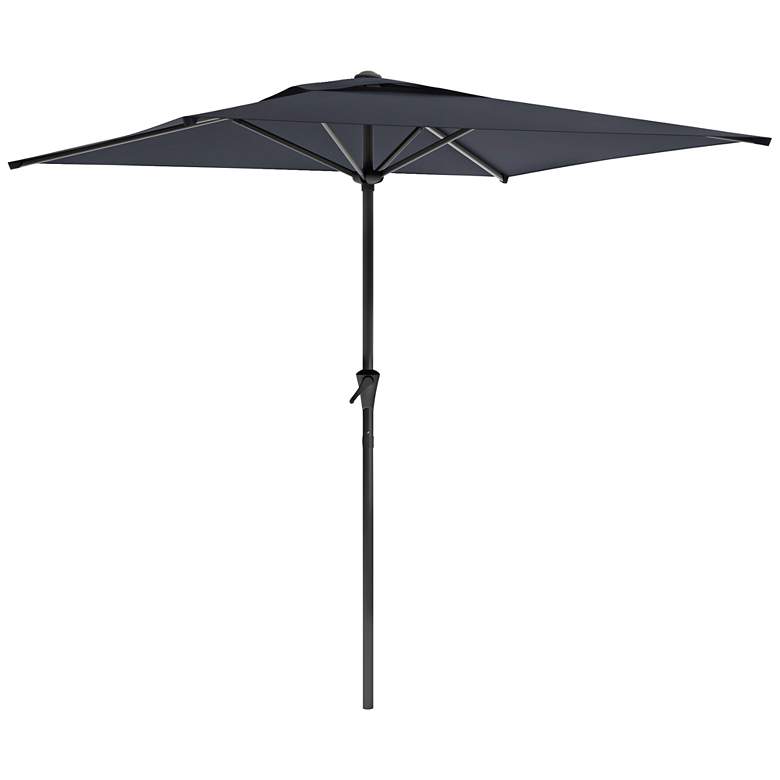 Image 1 Shala 9-Foot Black Fabric Tilting Square Patio Umbrella