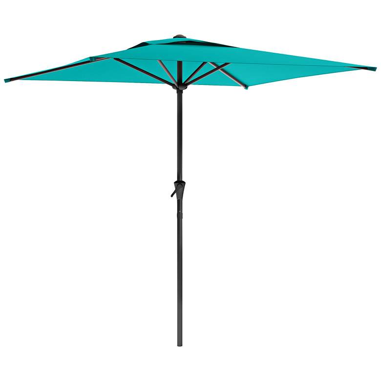 Image 1 Shala 9-Foot Turquoise Tilting Square Patio Umbrella