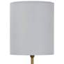 Thumbnail2 of Shalom Jade and Brass Cylinder 18 1/2"H Accent Table Lamp more views