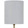 Shalom Jade and Brass Cylinder 18 1/2"H Accent Table Lamp