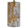 Shalom Jade and Brass Cylinder 18 1/2"H Accent Table Lamp