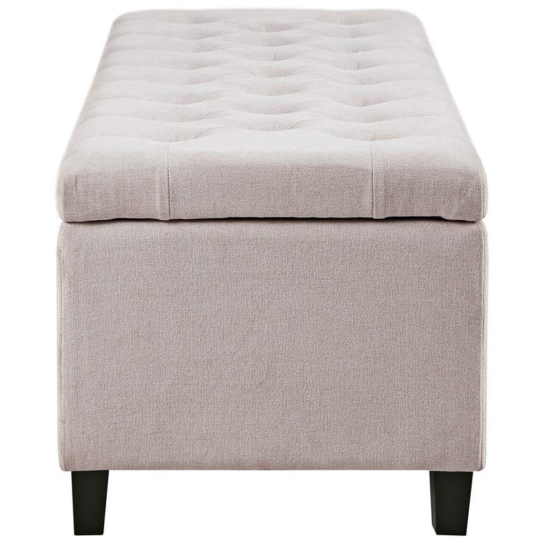 Image 7 Shandra II 49" Wide Natural Tufted Top Storage Bench more views