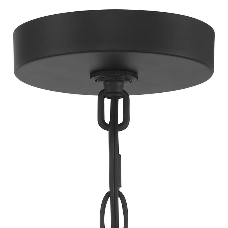 Shane 30&quot; Wide Black 9-Light Ring Chandelier more views
