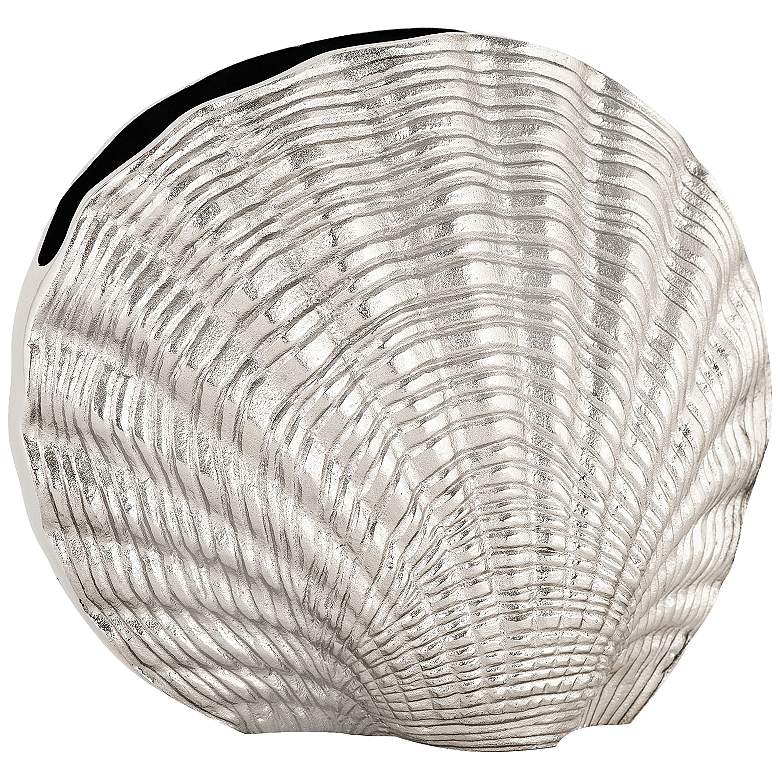 Image 1 Shanka Nickel 13" Wide Shell Vase
