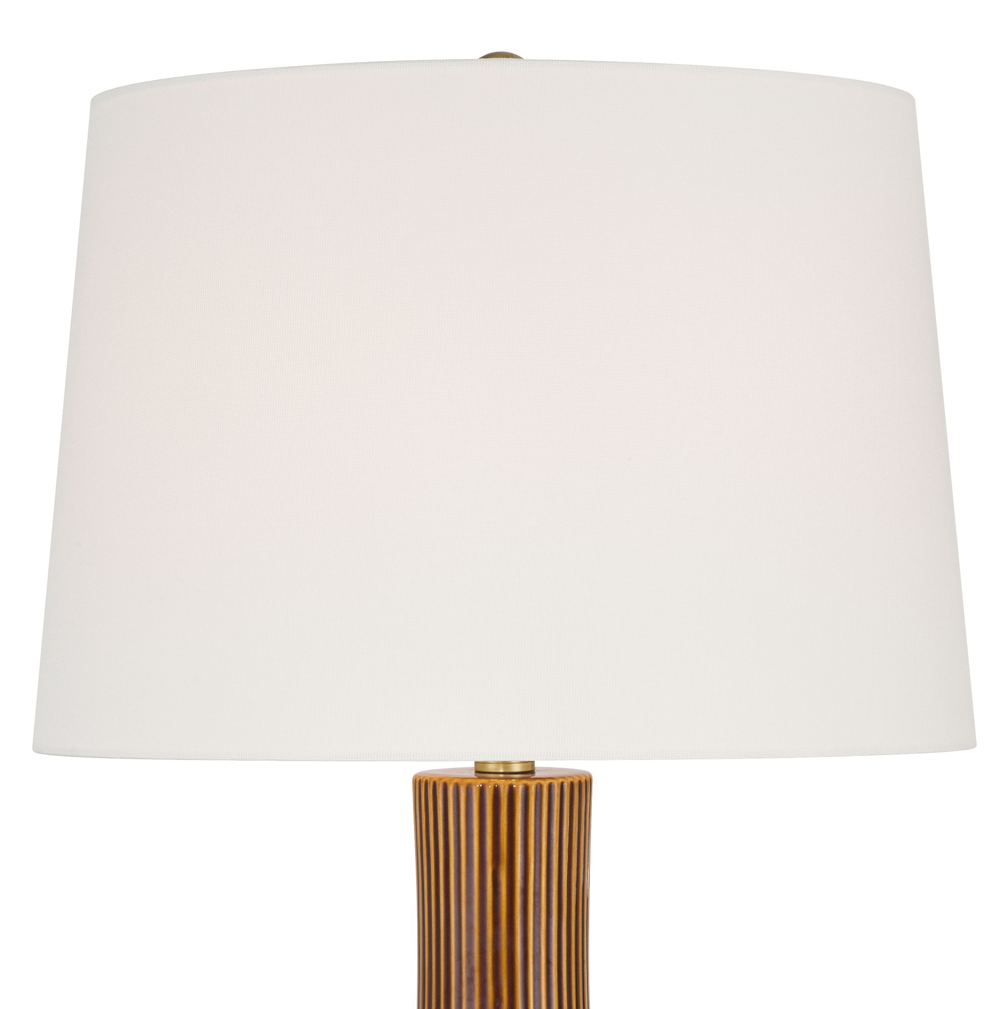 Image 2 Shannon 30 1/2" High Brown Stripe Ceramic Gourd Table Lamp Set of 2 more views