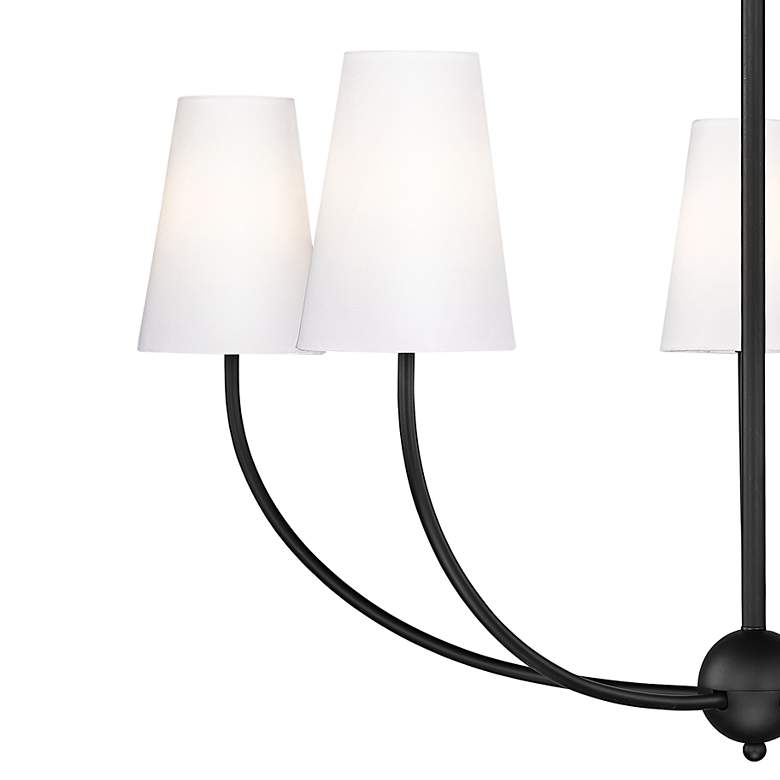 Image 4 Shannon 32" Wide Matte Black 5-Light Chandelier more views