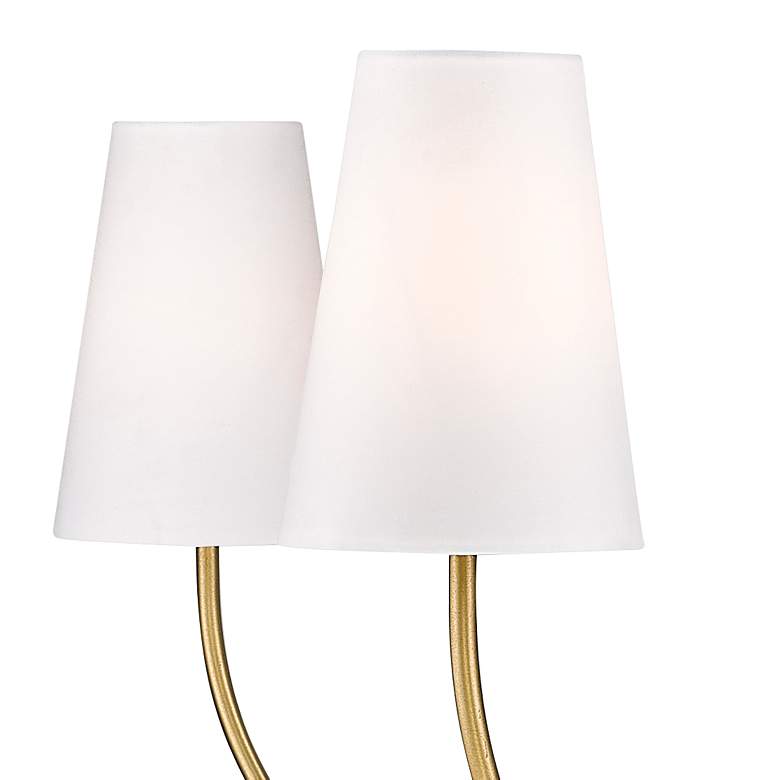 Image 4 Shannon 32" Wide Rubbed Brass 5-Light Chandelier more views