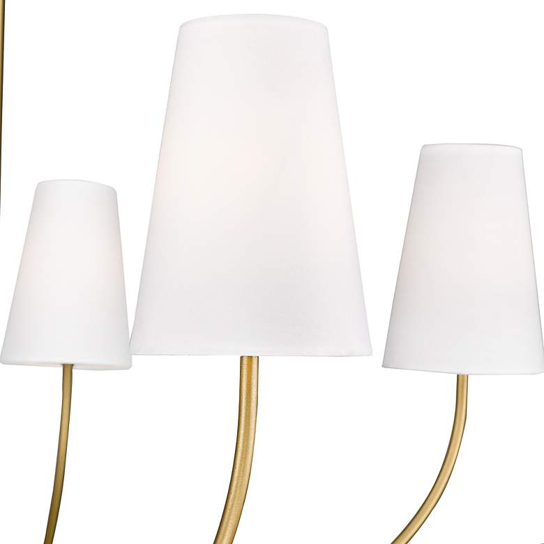 Image 5 Shannon 32" Wide Rubbed Brass 5-Light Chandelier more views