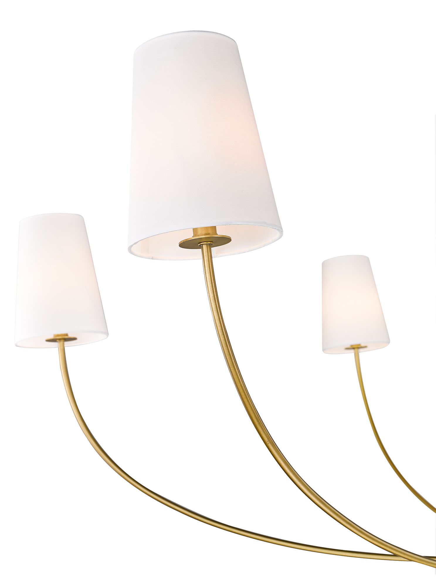 Image 5 Shannon 62" Wide Rubbed Brass 6-Light Chandelier more views