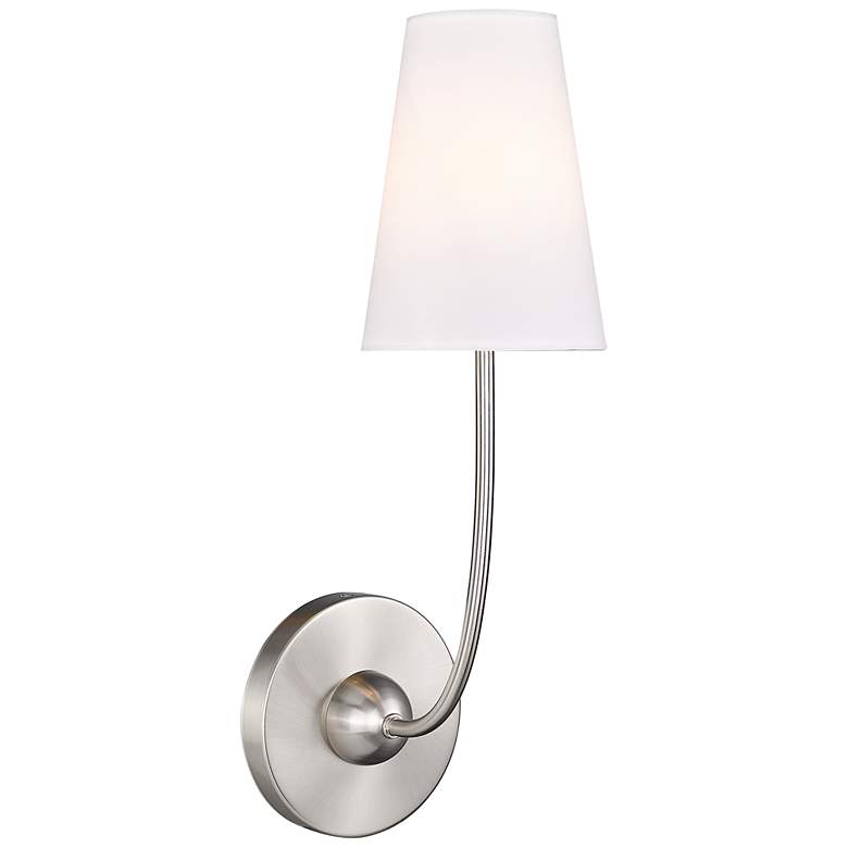 Image 1 Shannon by Z-Lite Brushed Nickel 1 Light Wall Sconce