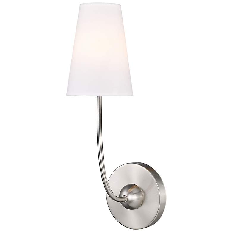 Image 1 Shannon by Z-Lite Brushed Nickel 1 Light Wall Sconce