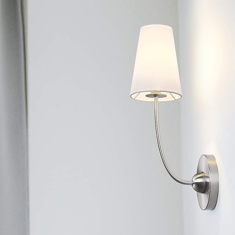 Image 1 Shannon by Z-Lite Brushed Nickel 1 Light Wall Sconce