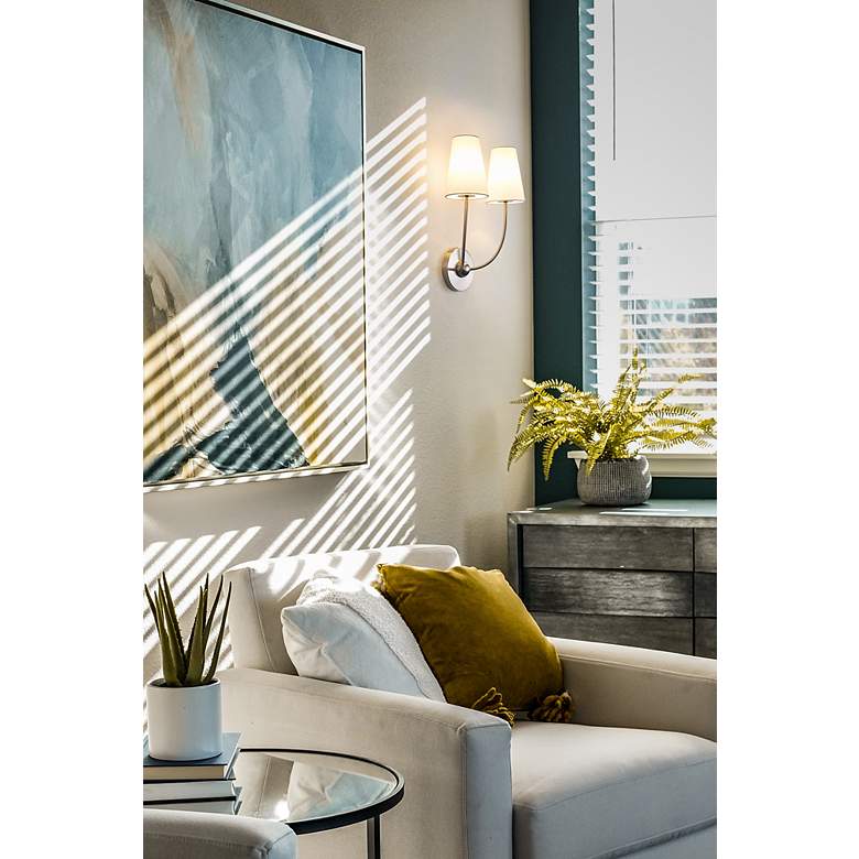 Image 4 Shannon by Z-Lite Brushed Nickel 2 Light Wall Sconce more views