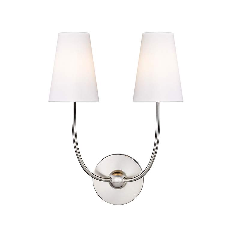 Image 6 Shannon by Z-Lite Brushed Nickel 2 Light Wall Sconce more views