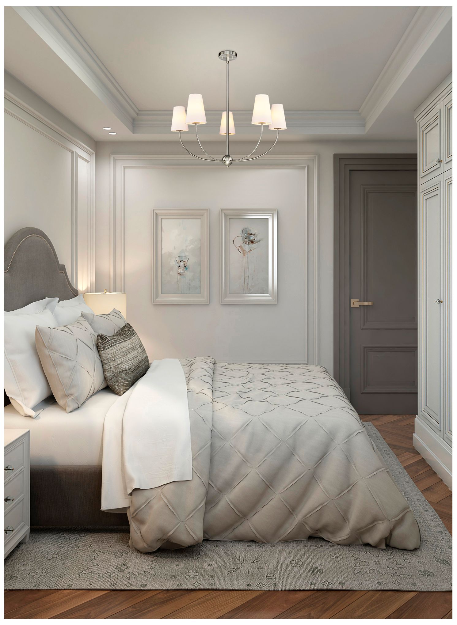 Image 3 Shannon by Z-Lite Brushed Nickel 5 Light Chandelier more views