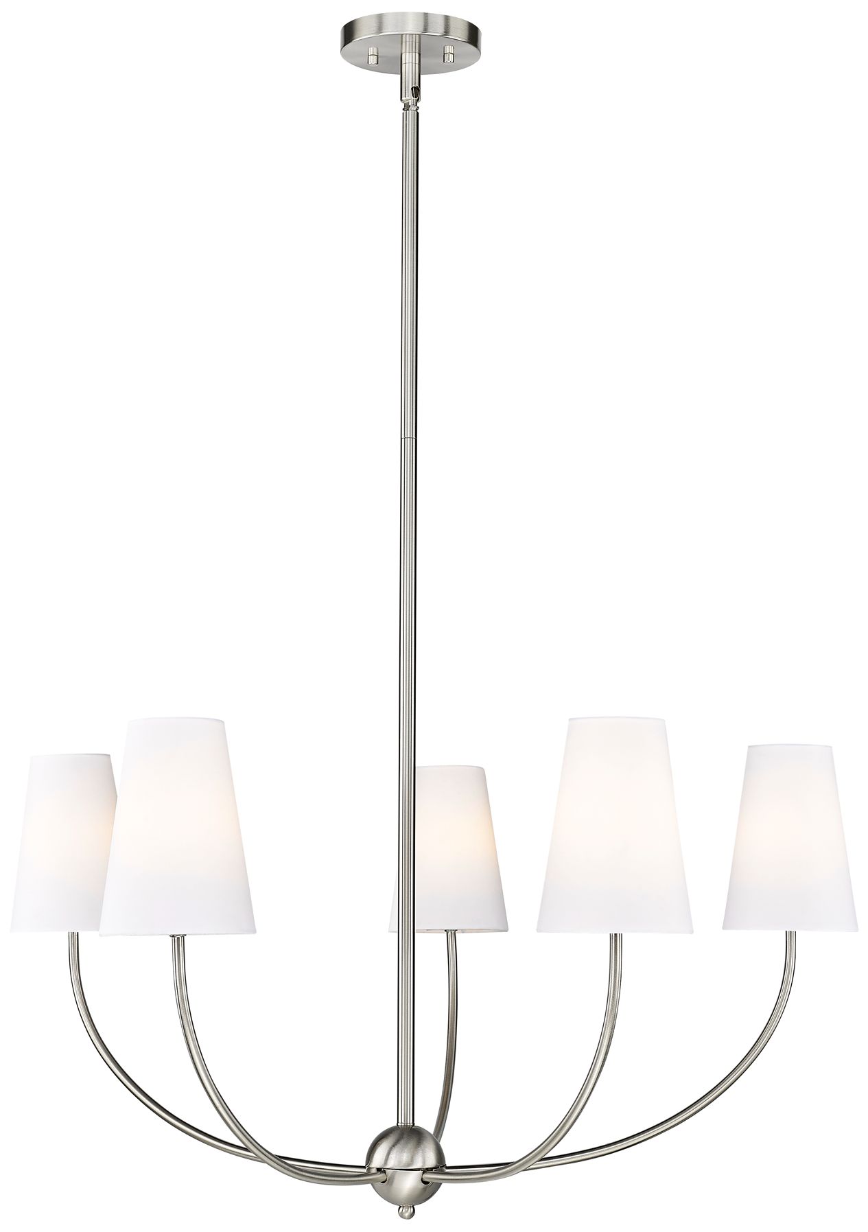 Image 5 Shannon by Z-Lite Brushed Nickel 5 Light Chandelier more views
