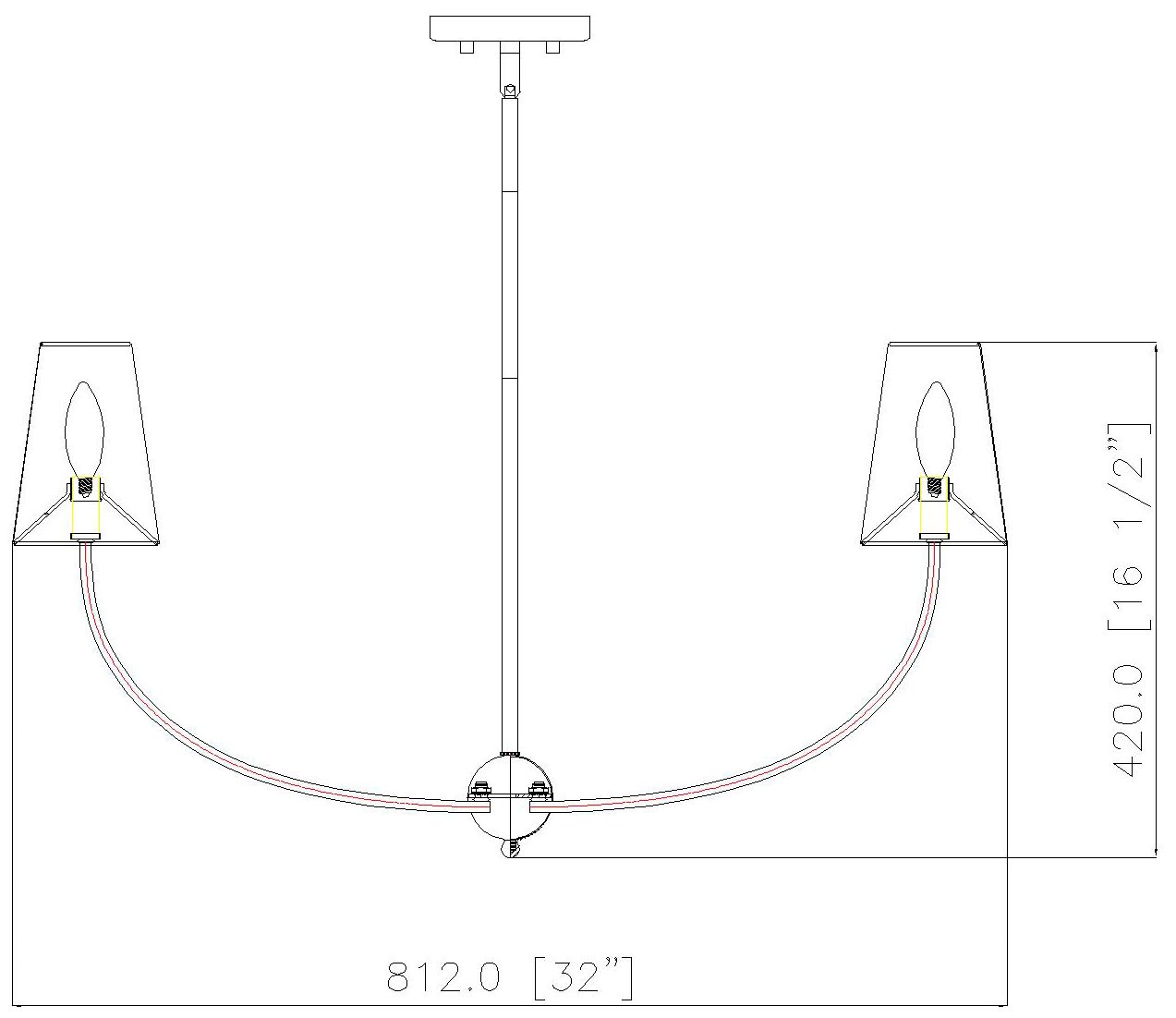 Shannon by Z-Lite Brushed Nickel 5 Light Chandelier