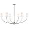 Shannon by Z-Lite Brushed Nickel 6 Light Chandelier