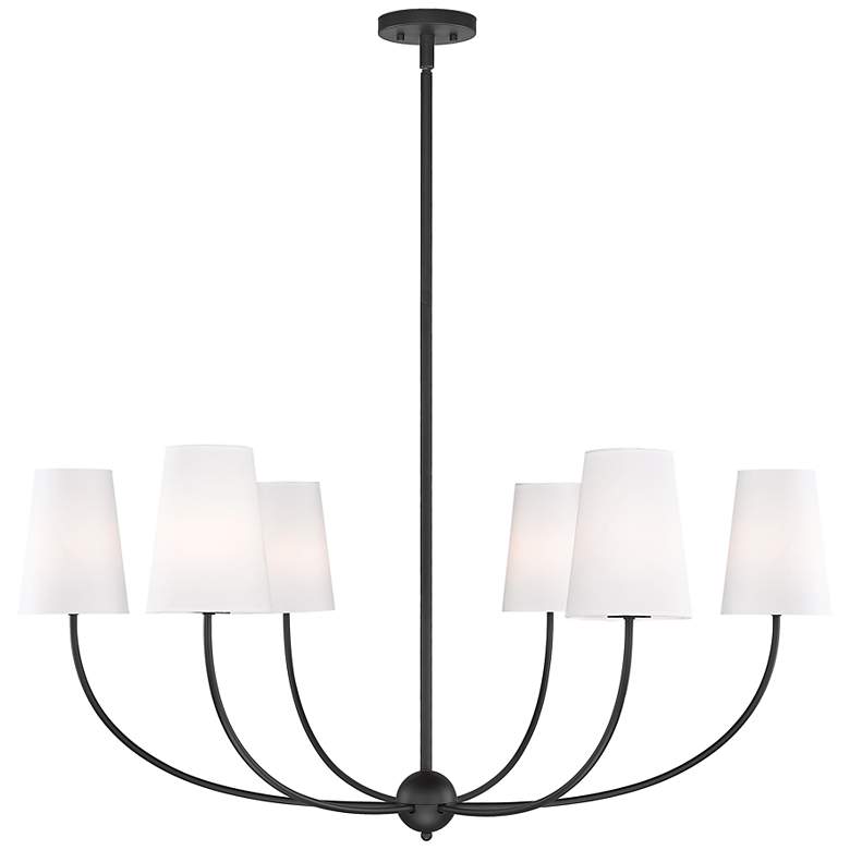 Image 2 Shannon by Z-Lite Matte Black 6 Light Chandelier