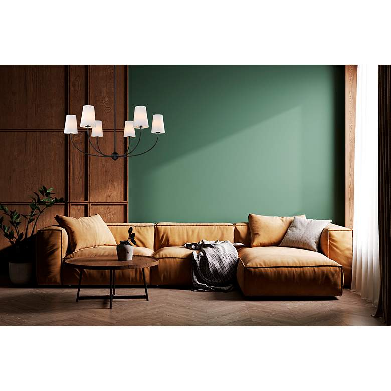 Image 3 Shannon by Z-Lite Matte Black 6 Light Chandelier more views