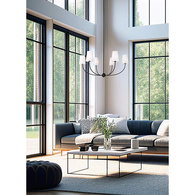 Image 4 Shannon by Z-Lite Matte Black 6 Light Chandelier more views