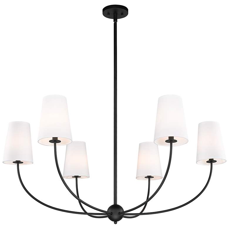 Image 6 Shannon by Z-Lite Matte Black 6 Light Chandelier more views