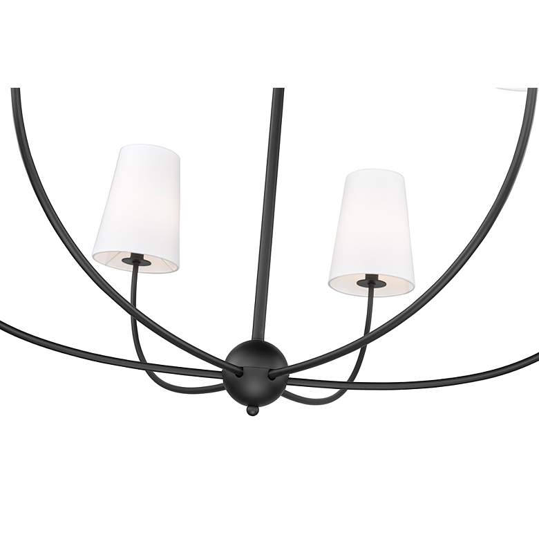 Image 7 Shannon by Z-Lite Matte Black 6 Light Chandelier more views
