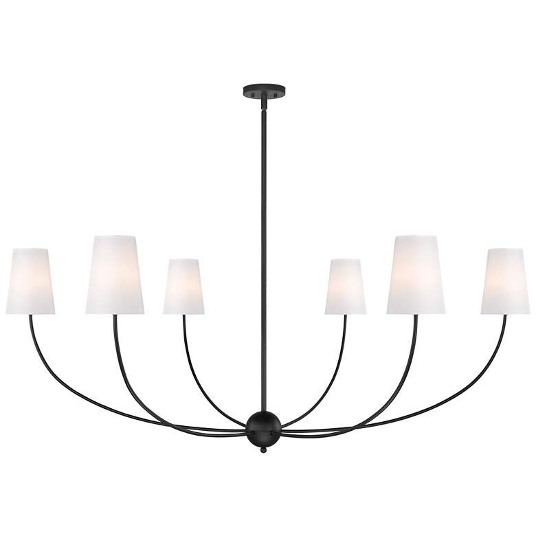 Image 1 Shannon by Z-Lite Matte Black 6 Light Chandelier