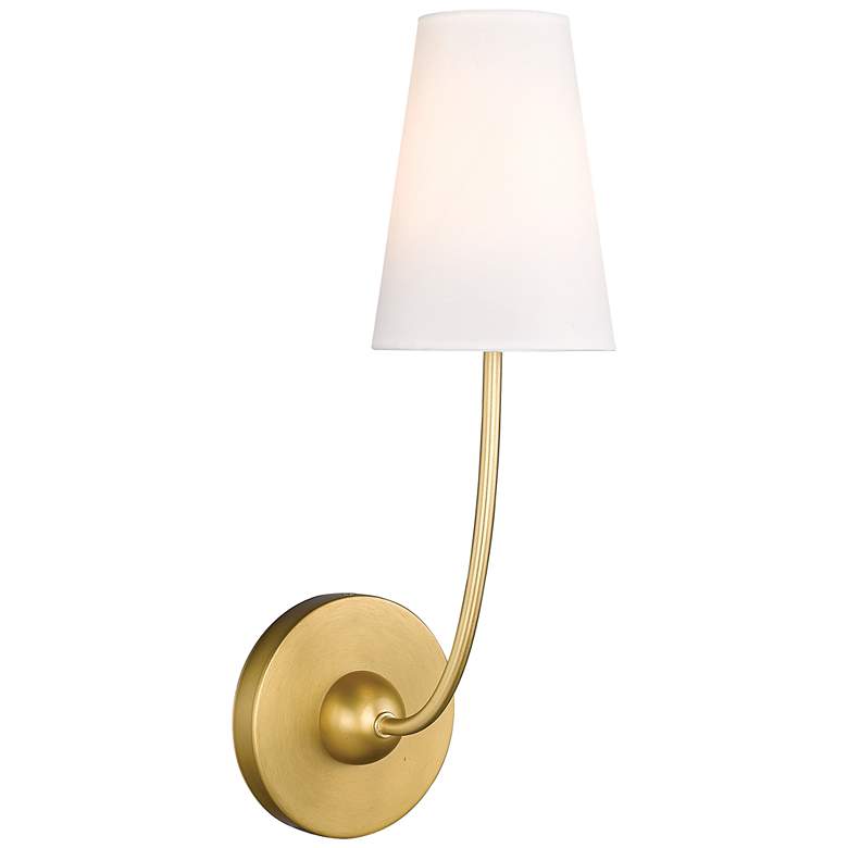 Image 1 Shannon by Z-Lite Rubbed Brass 1 Light Wall Sconce