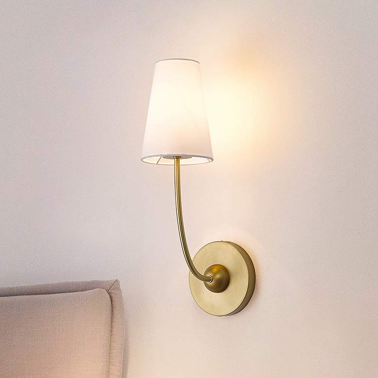 Image 1 Shannon by Z-Lite Rubbed Brass 1 Light Wall Sconce