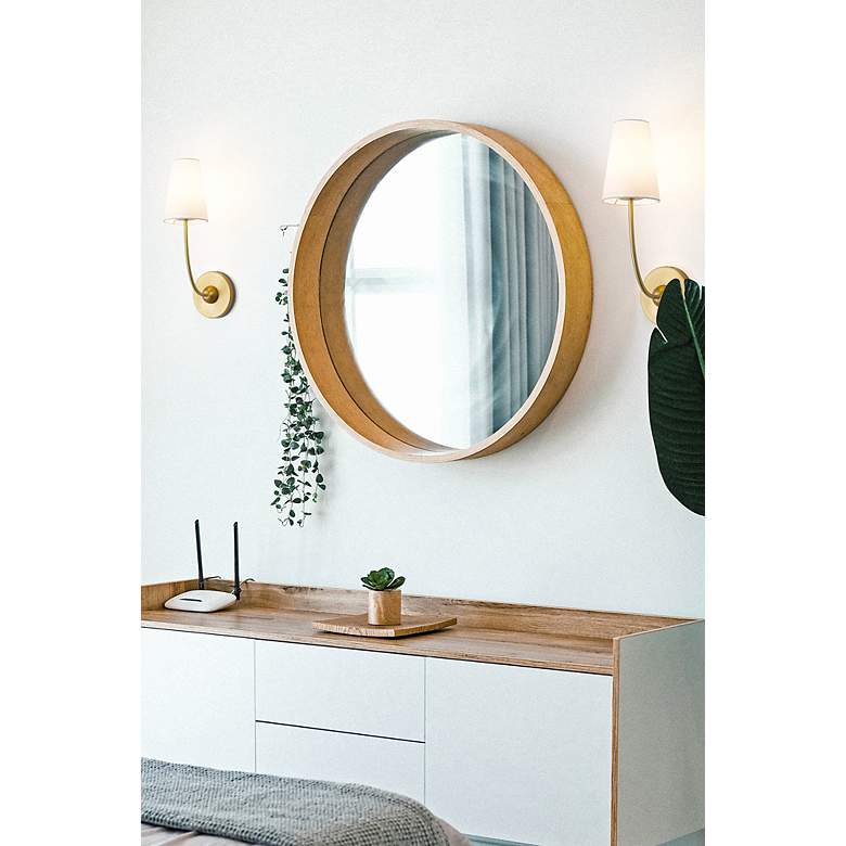 Image 3 Shannon by Z-Lite Rubbed Brass 1 Light Wall Sconce more views