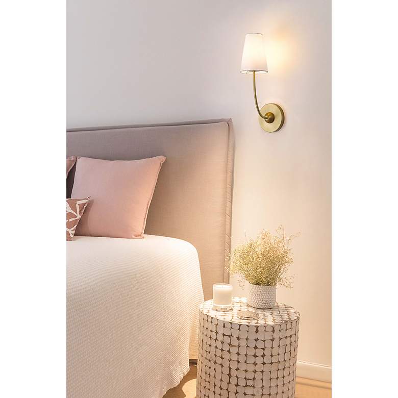 Image 4 Shannon by Z-Lite Rubbed Brass 1 Light Wall Sconce more views