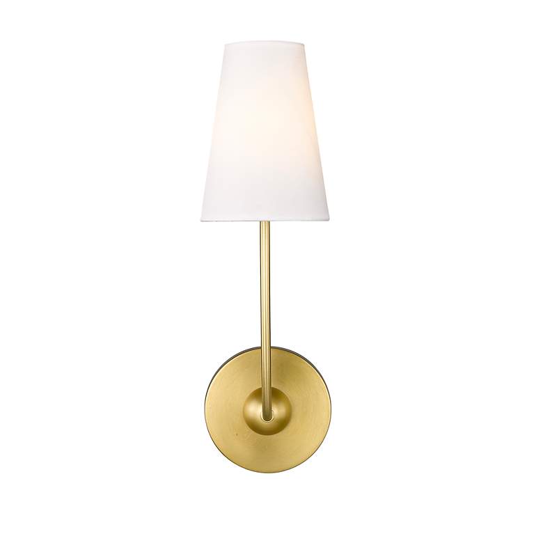 Image 6 Shannon by Z-Lite Rubbed Brass 1 Light Wall Sconce more views