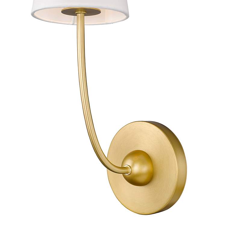Image 7 Shannon by Z-Lite Rubbed Brass 1 Light Wall Sconce more views